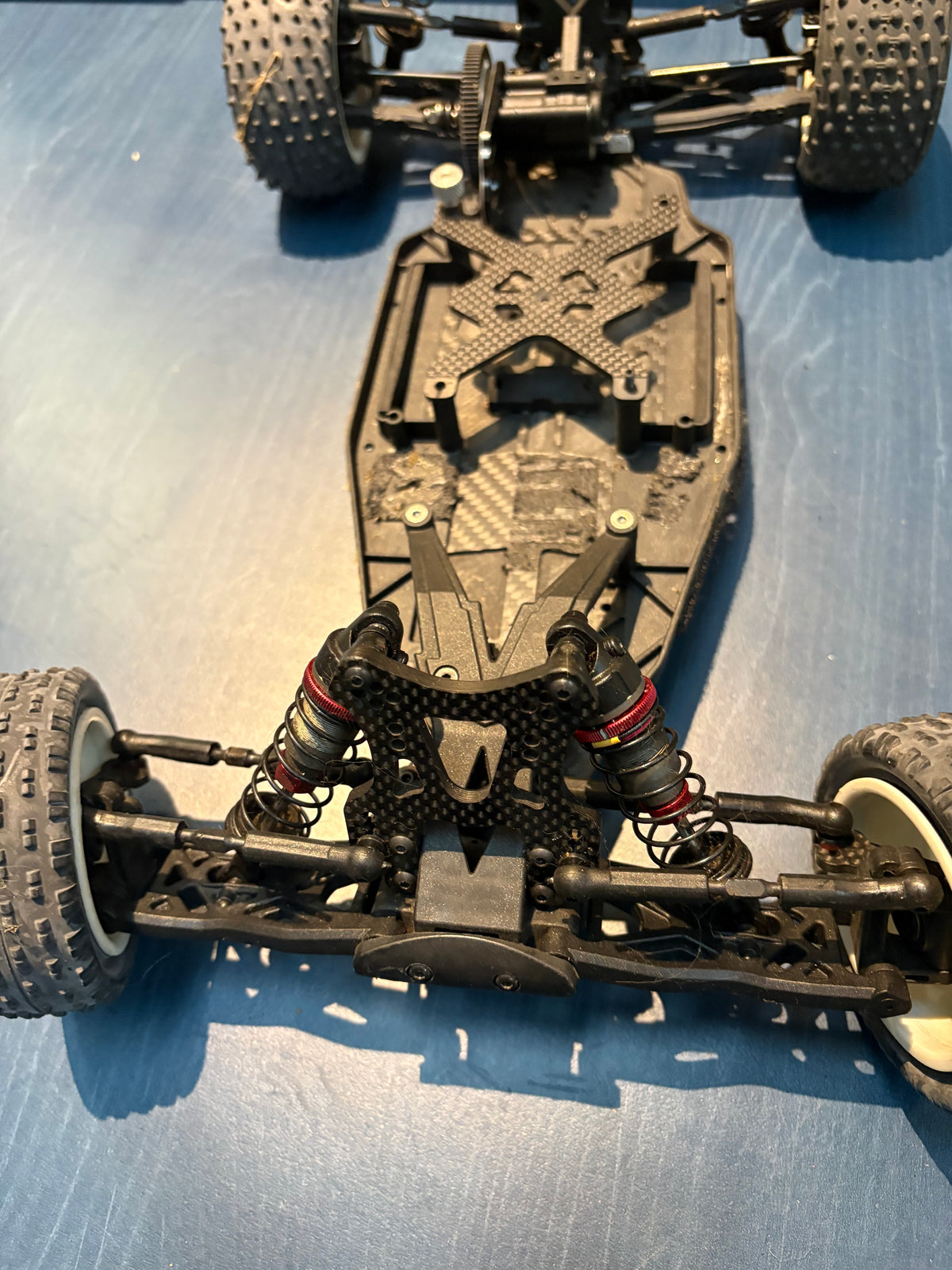Used - PR Racing S1 1/10 RC Buggy - Rolling chassis - appears working, missing spoiler & mount (needs all electrics)