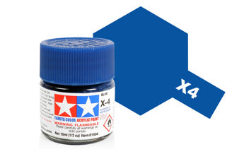 Tamiya - Acrylic Mini X-4 Blue - 81504 TAMIYA MINI ACRYLIC
