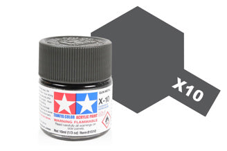 Tamiya - Acrylic Mini X-10 Gun Metal - 81510 TAMIYA MINI ACRYLIC