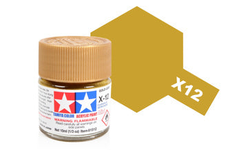 Tamiya - Acrylic Mini X-12 Gold Leaf - 81512 TAMIYA MINI ACRYLIC