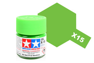 Tamiya - Acrylic Mini X-15 Light Green - 81515 TAMIYA MINI ACRYLIC