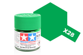 Tamiya - Acrylic Mini X-28 Park Green - 81528 TAMIYA MINI ACRYLIC