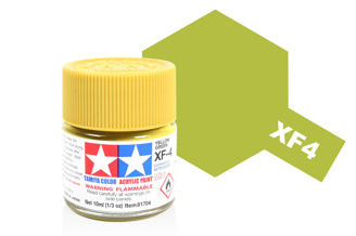 Tamiya - Acrylic Mini XF-4 Yellow Green - 81704 TAMIYA MINI ACRYLIC
