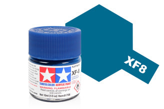 Tamiya - Acrylic Mini XF-8 Flat Blue - 81708 TAMIYA MINI ACRYLIC