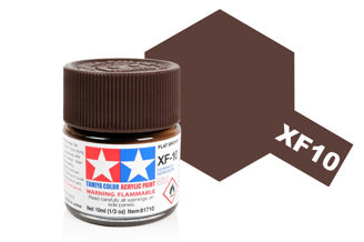 Tamiya - Acrylic Mini XF-10 Flat Brown - 81710 TAMIYA MINI ACRYLIC