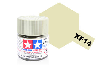 Tamiya - Acrylic Mini XF-14 J.A. Grey - 81714 TAMIYA MINI ACRYLIC