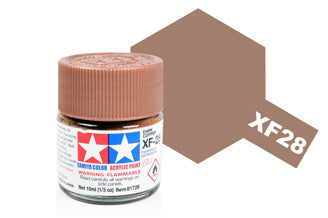 Tamiya - Acrylic Mini XF-28 Dark Copper - 81728 TAMIYA MINI ACRYLIC