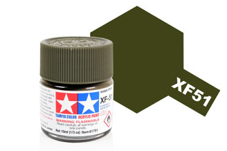 Tamiya - Acrylic Mini XF-51 Khaki Drab - 81751 TAMIYA MINI ACRYLIC