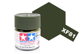 Tamiya - Acrylic Mini XF-81 RAF Dark Green 2 - 81781 TAMIYA MINI ACRYLIC