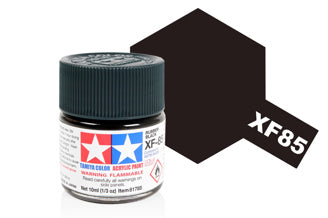 Tamiya - Acrylic Mini XF-85 Rubber Black - 81785 TAMIYA MINI ACRYLIC