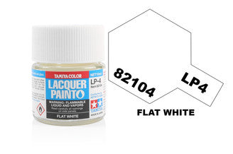 Tamiya - LP-4 Flat White - 82104 TAMIYA LP PAINT