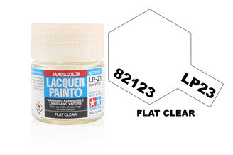 Tamiya - LP-23 Flat Clear - 82123 TAMIYA LP PAINT
