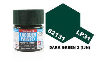 Tamiya - LP-31 Dark Green 2 (IJN) - 82131 TAMIYA LP PAINT