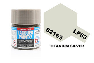 Tamiya - LP-63 Titanium Silver - 82163 TAMIYA LP PAINT
