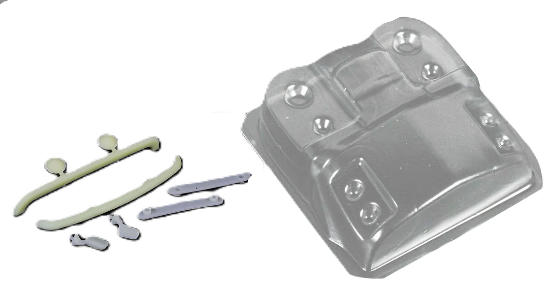 1/10 190mm Wide RC Touring Car Body Shell - (XL 1/10) Clear Lexan - Rover Mini Cooper Body Shell (258mm Wheelbase / 190mm Wide) - everything in photo included) Not M-Chassis - Fits TT01 / TT02