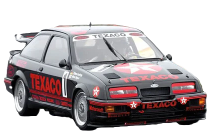 1/10 190mm (Wide Arch) RC Touring Car Body Shell - Clear Lexan - Ford Sierra RS500 Cosworth (Texaco Livery) 256mm Wheelbase / 195mm Front & 200mm Rear Width - everything in photo included)