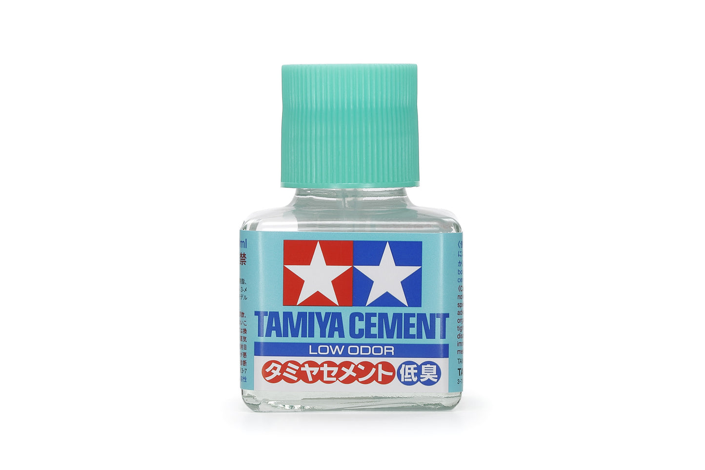 TAMIYA - 87238 Cement (Low Odour) 40ml - MODEL KIT GLUE - 40ML WITH BRUSH CAP
