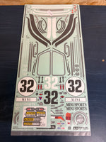 Tamiya - Mini Cooper Racing Sticker Set - 9490156 (Mini Part 1825349)