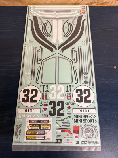 Tamiya - Mini Cooper Racing Sticker Set - 9490156 (Mini Part 1825349)