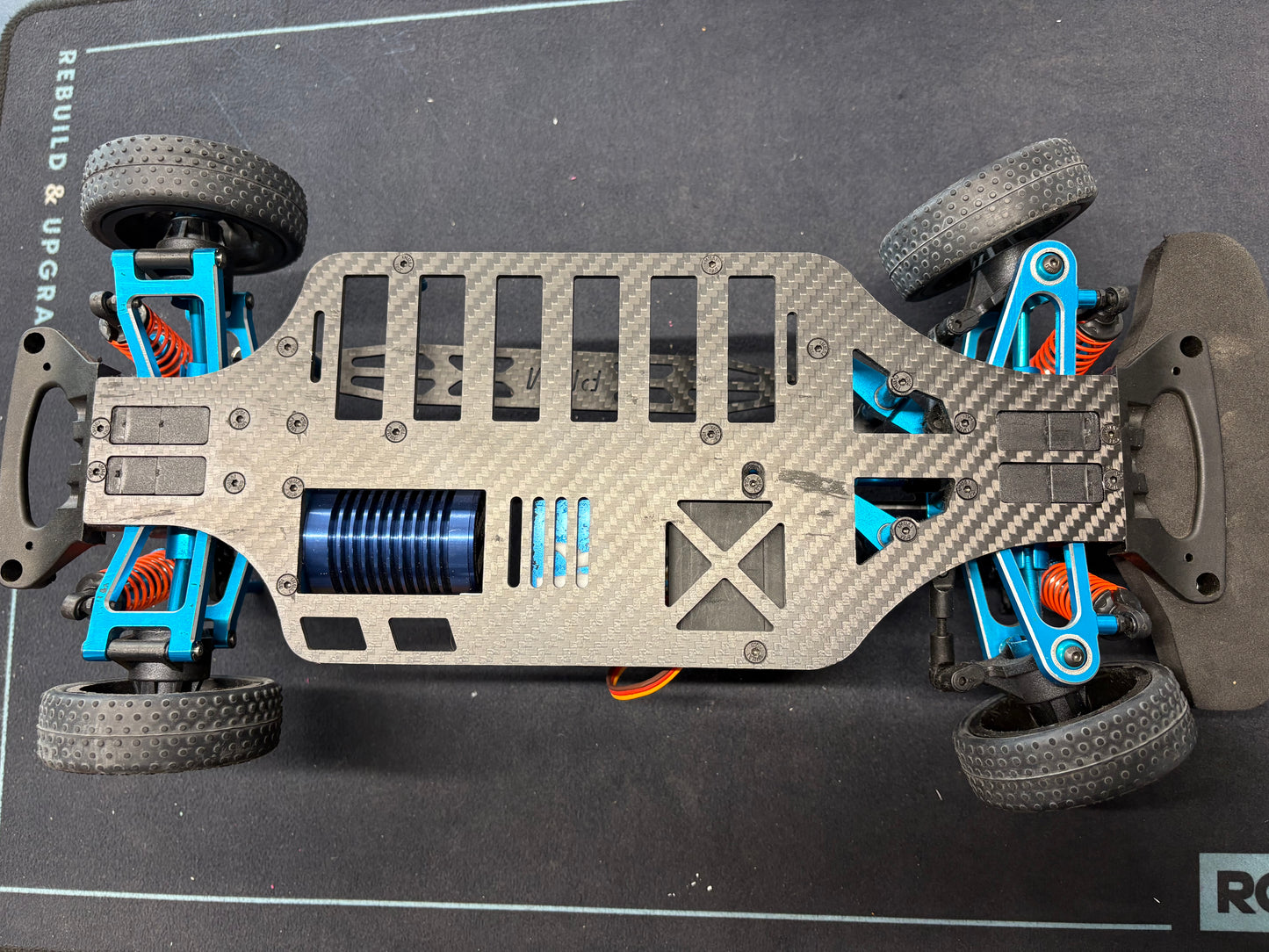 Used - Tamiya TT01 PMM Alloy & Carbon unofficial branded 4WD 1/10 RC touring car with brushless system & servo