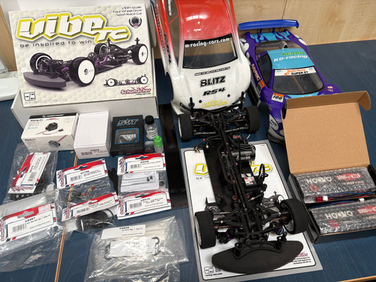 Used - Schumacher Vibe Ready To Race Brushless with spares - Just add charger