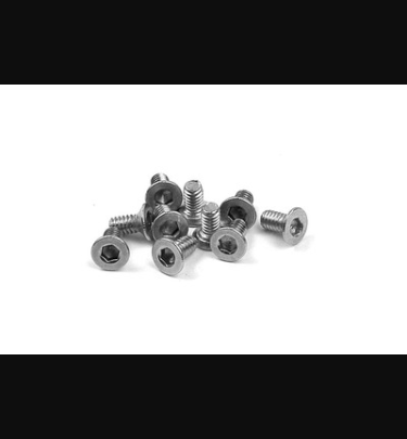 Xray - Xray Spare Parts HEX SCREW SFH M2x4 - STAINLESS (10) - XR903204
