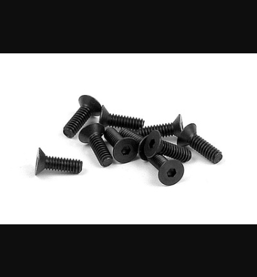Xray - Xray Spare Parts HEX SCREW SFH M2x6 - INCH HEX # 0.50 (10) - XR903205