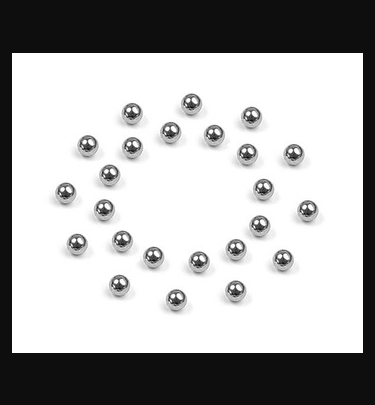 Xray - Xray Spare Parts BALL STEEL 2.4MM (24) - XR930020