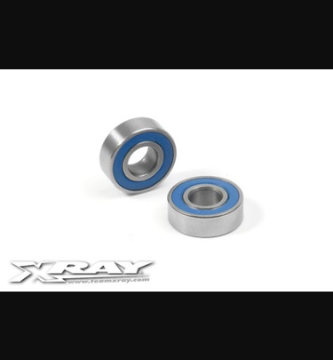 Xray - Xray Spare Parts BALL-BEARING 5x12x4 RUBBER SEALED - OIL (2) - XR940512