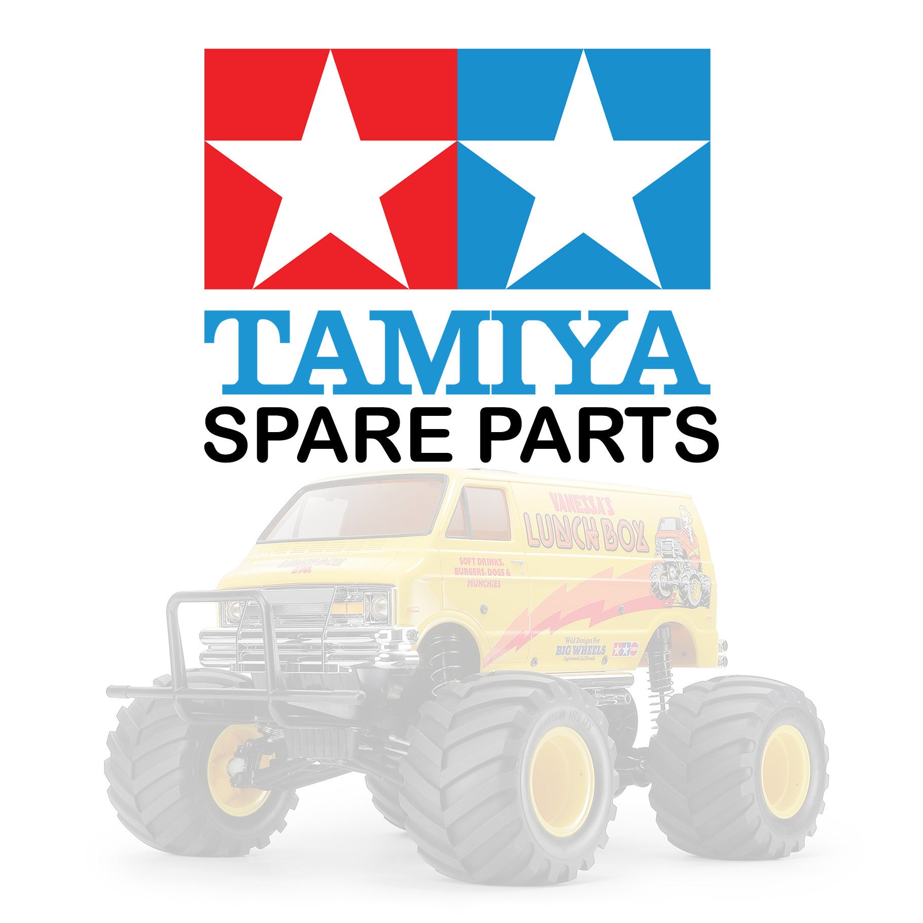 Tamiya - Lunch Box EVO 58755 H Parts - Wheel Mounts Item No. 9007817