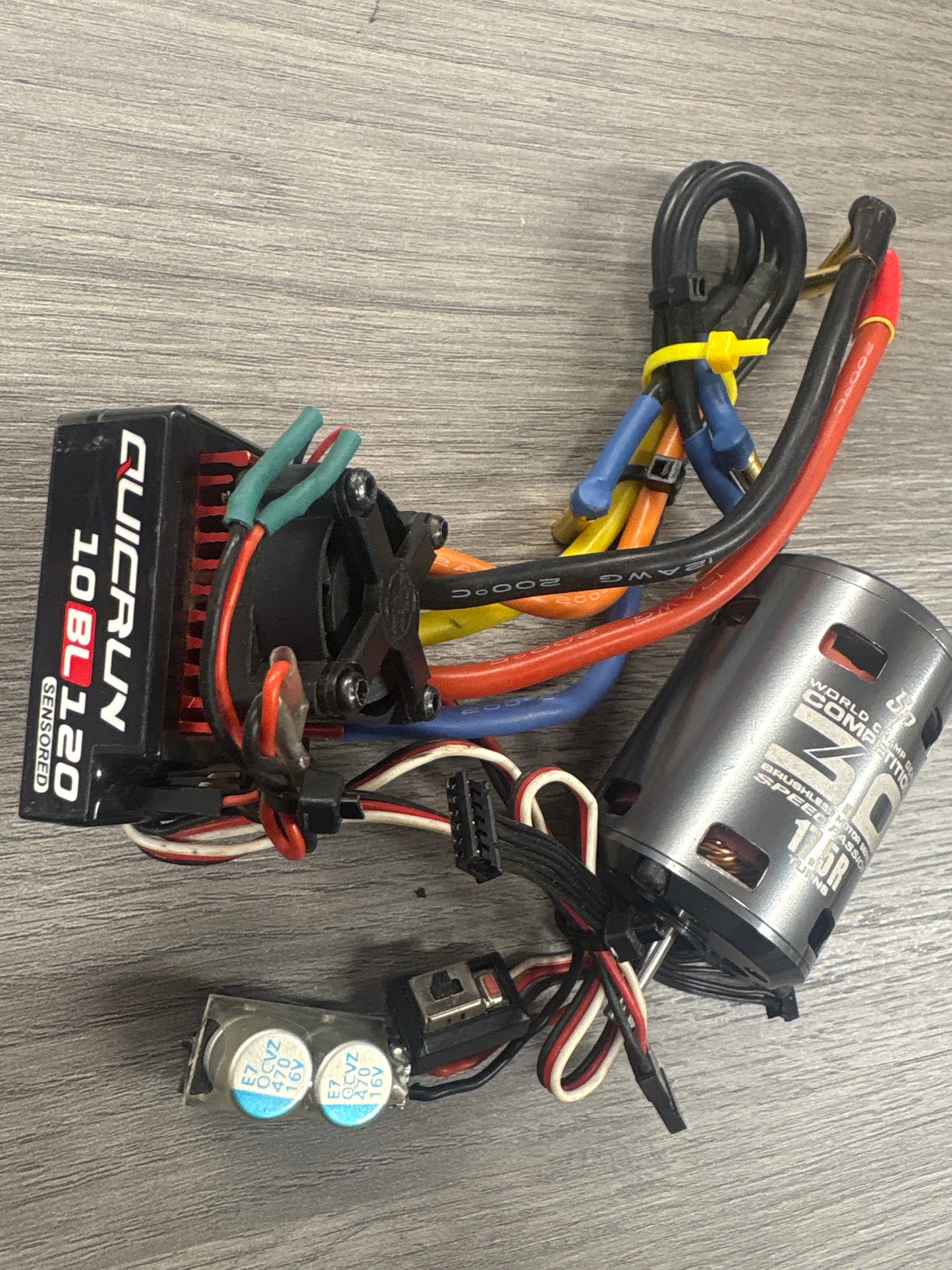 (#3) Tested/Used - Hobbywing Quicrun 10BL120 ESC 120Amp Brushless & Speed Passion Comp 3.0 17.5T Combo (ideal for 1/10 Cars)