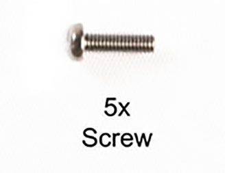 Tamiya - 2.6X10 Binding Screw Bk(5Pc)58447 - 9804394 TAMIYA SPARES