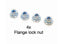 Tamiya - TT01E / TT02 and any 1/10 CAR RC M4 Wheel Nut FLANGE LOCK NUT - 57602
