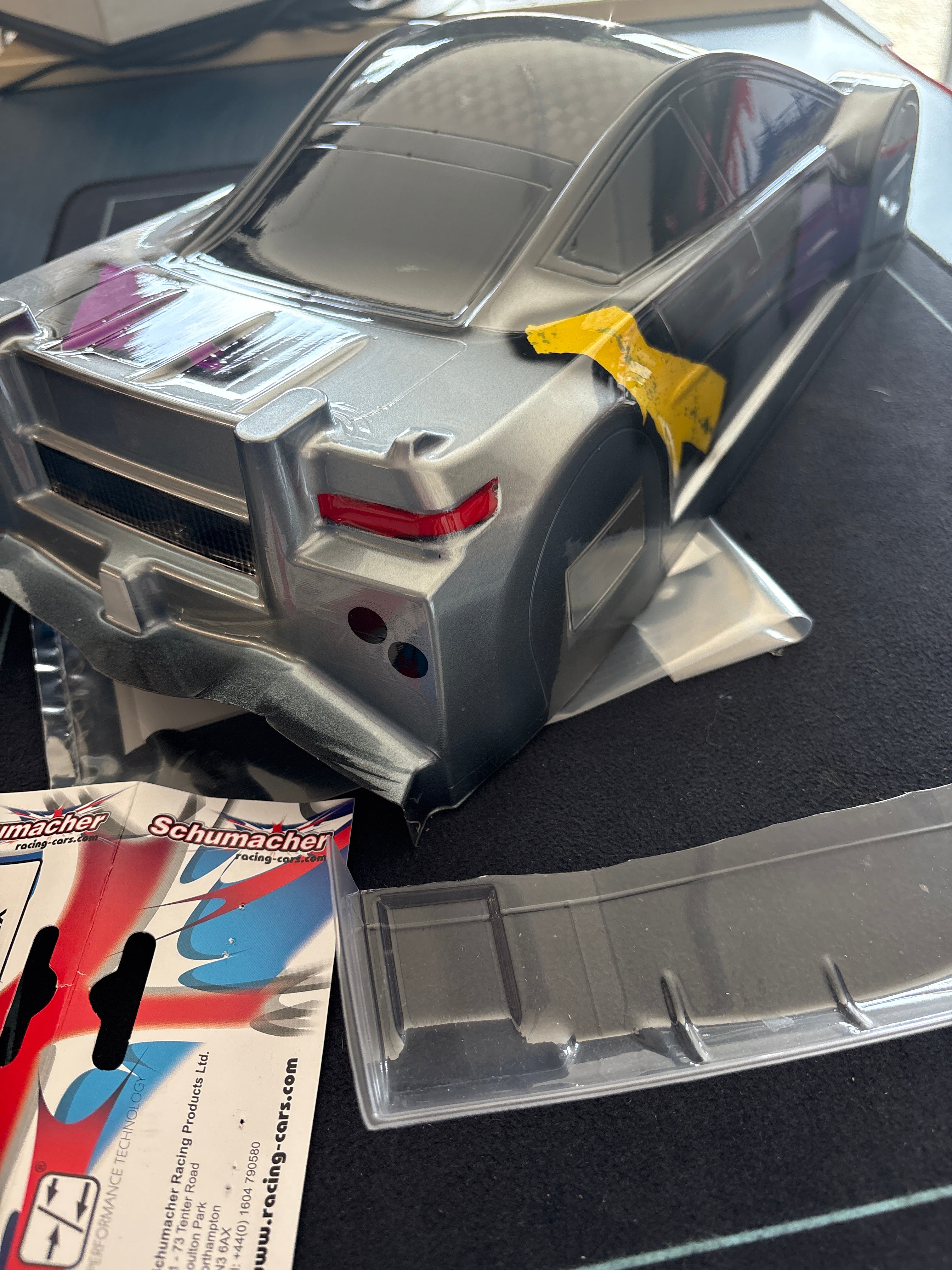 XTREME TWISTER - 1/10 RC CAR - ETS TC BODY SHELL - PRO 100% AIRBRUSHED! UNCUT