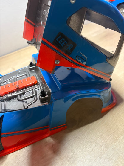 EX-SHOW - Frosty Model Race Truck Body - 1/10 190mm IRON for Tamiya 1/14 TT01E Euro Trucks