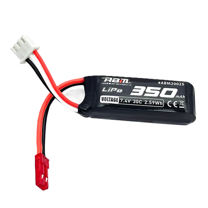 ABM20025 - ABM 350mah 2S Lipo 7.4v Micro Battery for Carisma GT24B Cars - 1/24 - 1/28