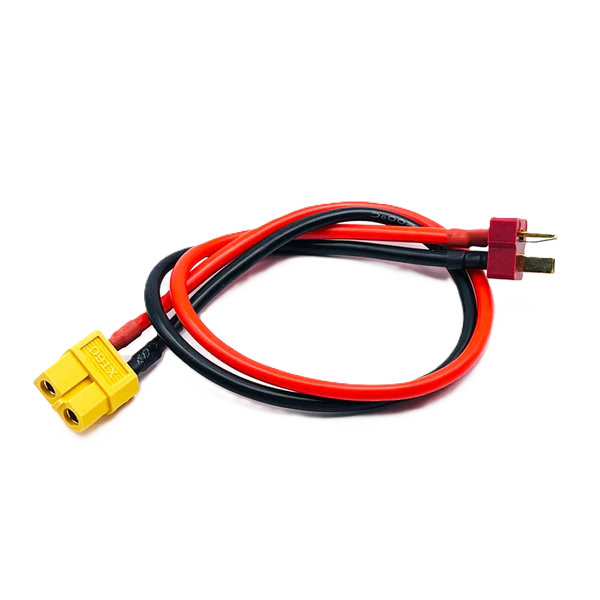 SKY RC - 12cm BATTERY CHARGER CHARGE LEAD Female XT60 to Male T-PLUG / DEANS - SK-600023-15 (6Amp Max 14-16AWG wire)