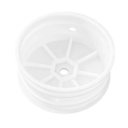 ABM40007 - Front Wheel for 1/10th Off Road 4wd - White (12mm Hex) (2pcs) 26mm wide by 2.2inch tyre diameter