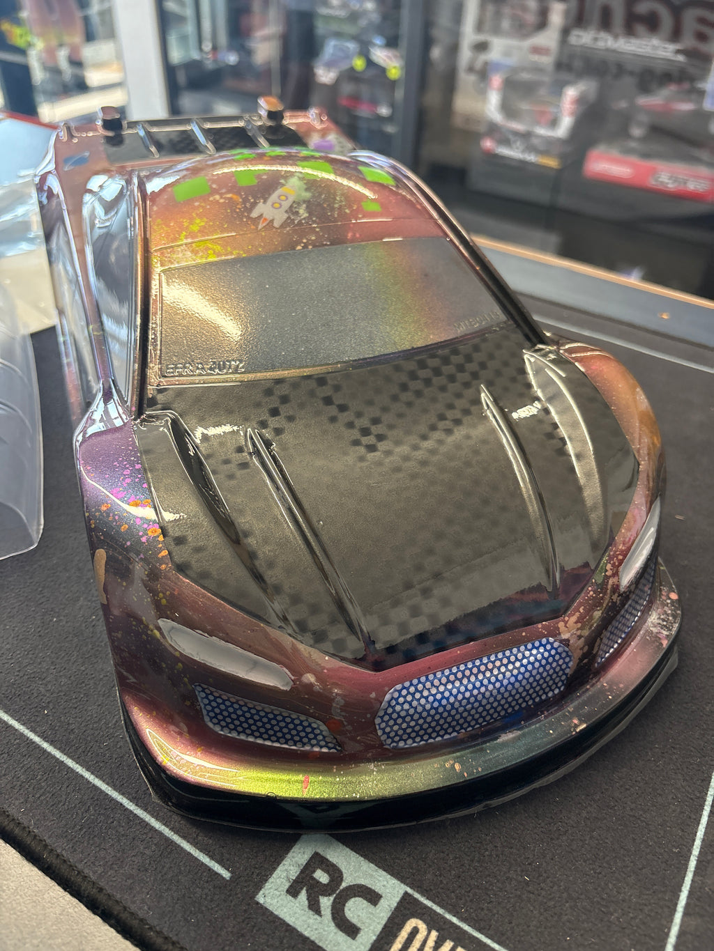 XTREME TWISTER - 1/10 RC CAR - ETS TC BODY SHELL - PRO 100% AIRBRUSHED! UNCUT (GAMER)