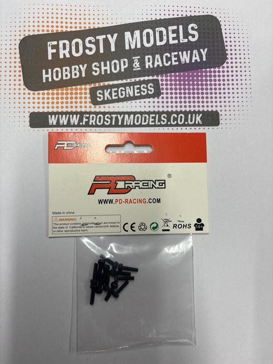 PD RACING SPARES - 1/10TH TK10 & TR10 - Hex Screw HM2.5*10   12PCS