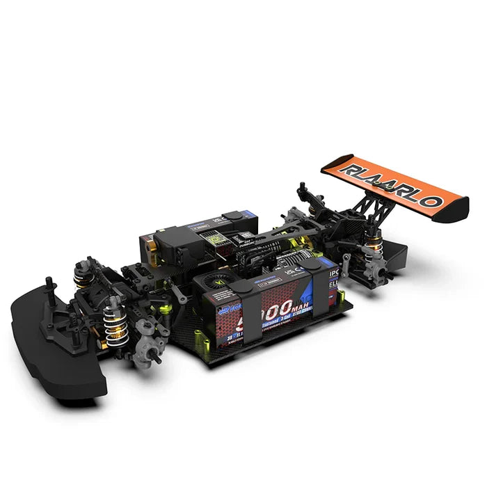 Rlaarlo - AK-787 Carbon Brushless 1/10 Scale RC Race Car RTR - Blue (Dual Motor Version) - AK-787O-CV2