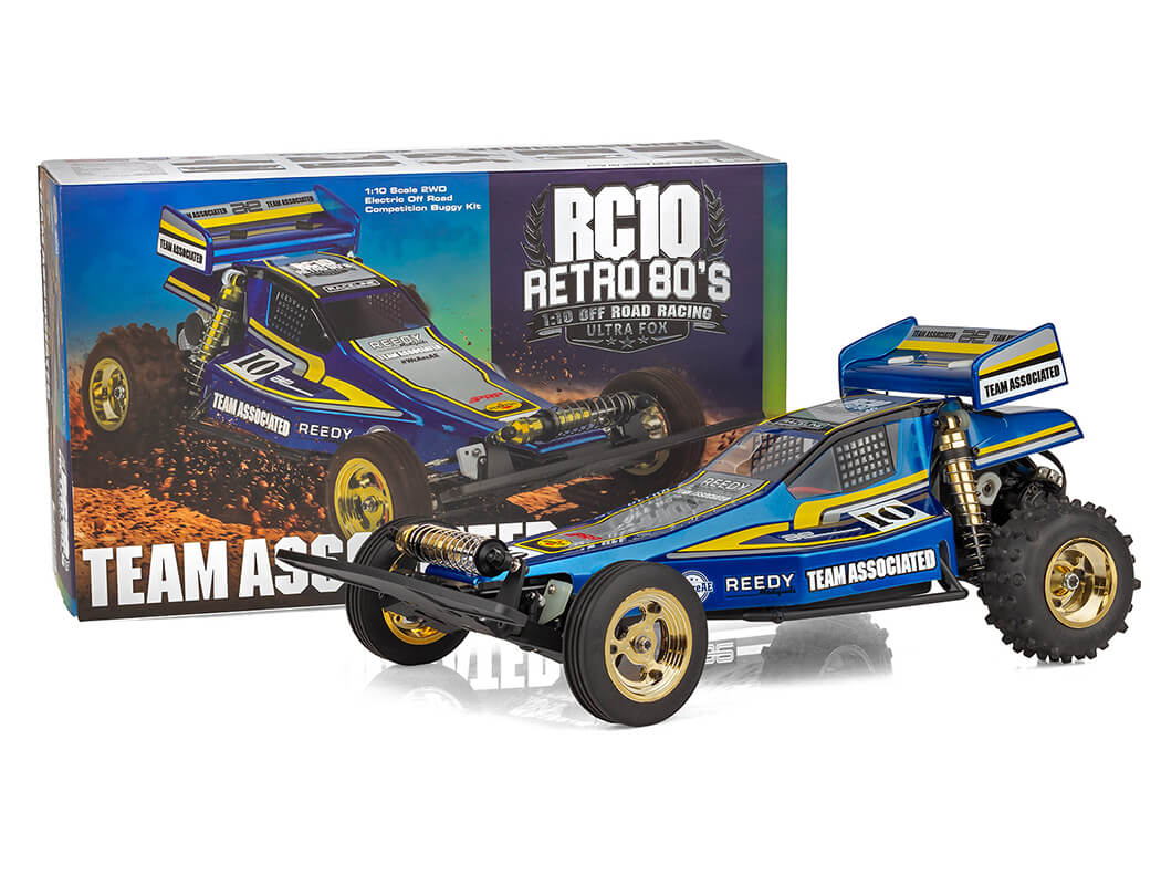 TEAM ASSOCIATED - 1/10 RC Buggy 2WD RC10 ULTRA FOX KIT (Retro 80's) - AS6051