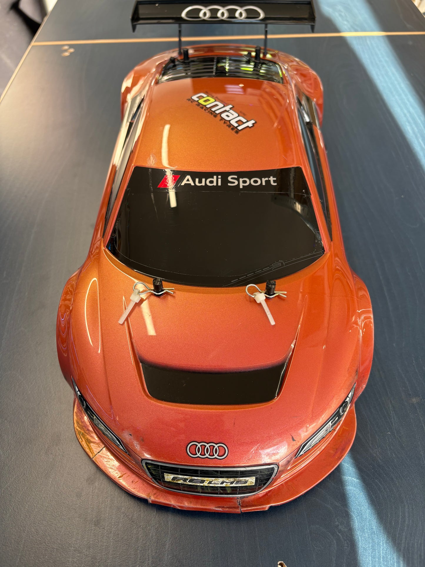 Used - Tamiya TT01E Audi R8 1/10 RC Car - with ESC, Motor, Bearings, Alloy Prop, Digital Servo (needs Radio, Battery & Charger)