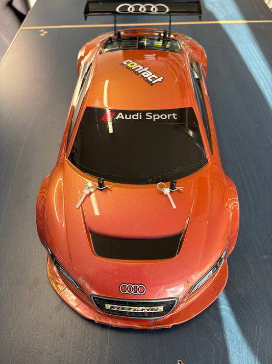 Used - Tamiya TT01E Audi R8 1/10 RC Car - with ESC, Motor, Bearings, Alloy Prop, Digital Servo (needs Radio, Battery & Charger)