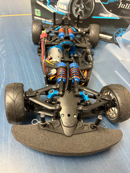 Tamiya - 58681 (Nearly New) RC Formula E Gen2 1/10 4wd Car TC01 (with upgrades and unpainted body - Brushless 10.5T Motor & M-tronics ESC Included)