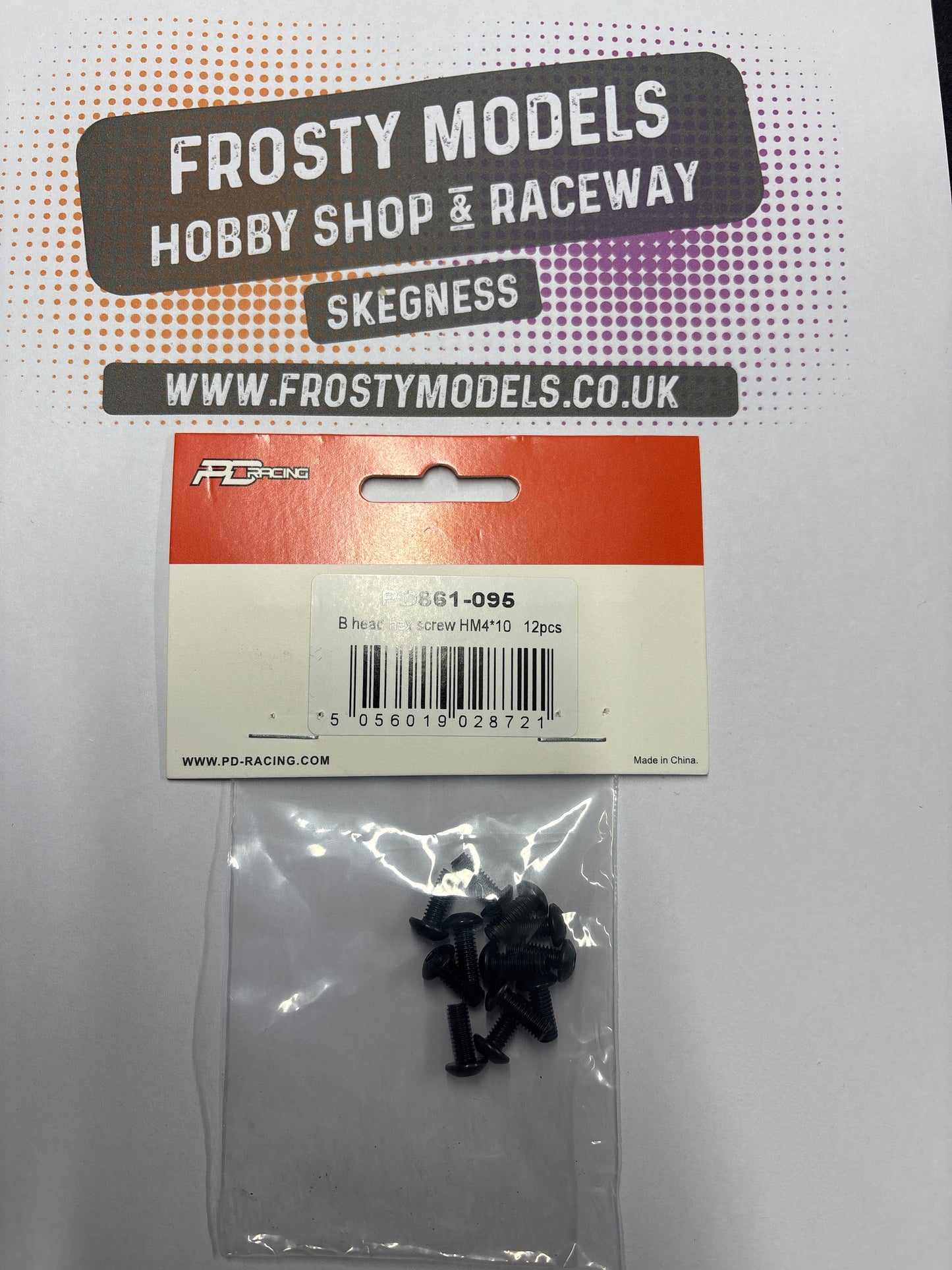PD RACING SPARES - 1/10TH TK10 & TR10 - B head hex screw HM4*10   12pcs