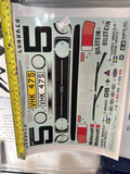 Vinyl Sticker Decal Sheet - Euro Truck (1/14) 1/10 size (Ford Racing) A4 sheet (NOT UV)