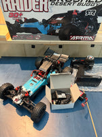 Used - Arrma Raider RTR 1/10 Buggy RWD brushed (all electrics, box and manual included)