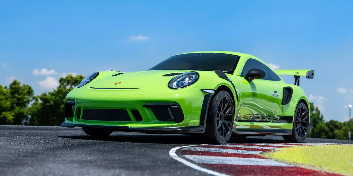 Kyosho - 1/10 RC Car RTR Fazer FZ02 Porsche 911 GT3 RS 2018 Lizard Green Readyset - K.34445T1B (Battery & Charger Required) (New Clipless Body Design - Not magnets!)