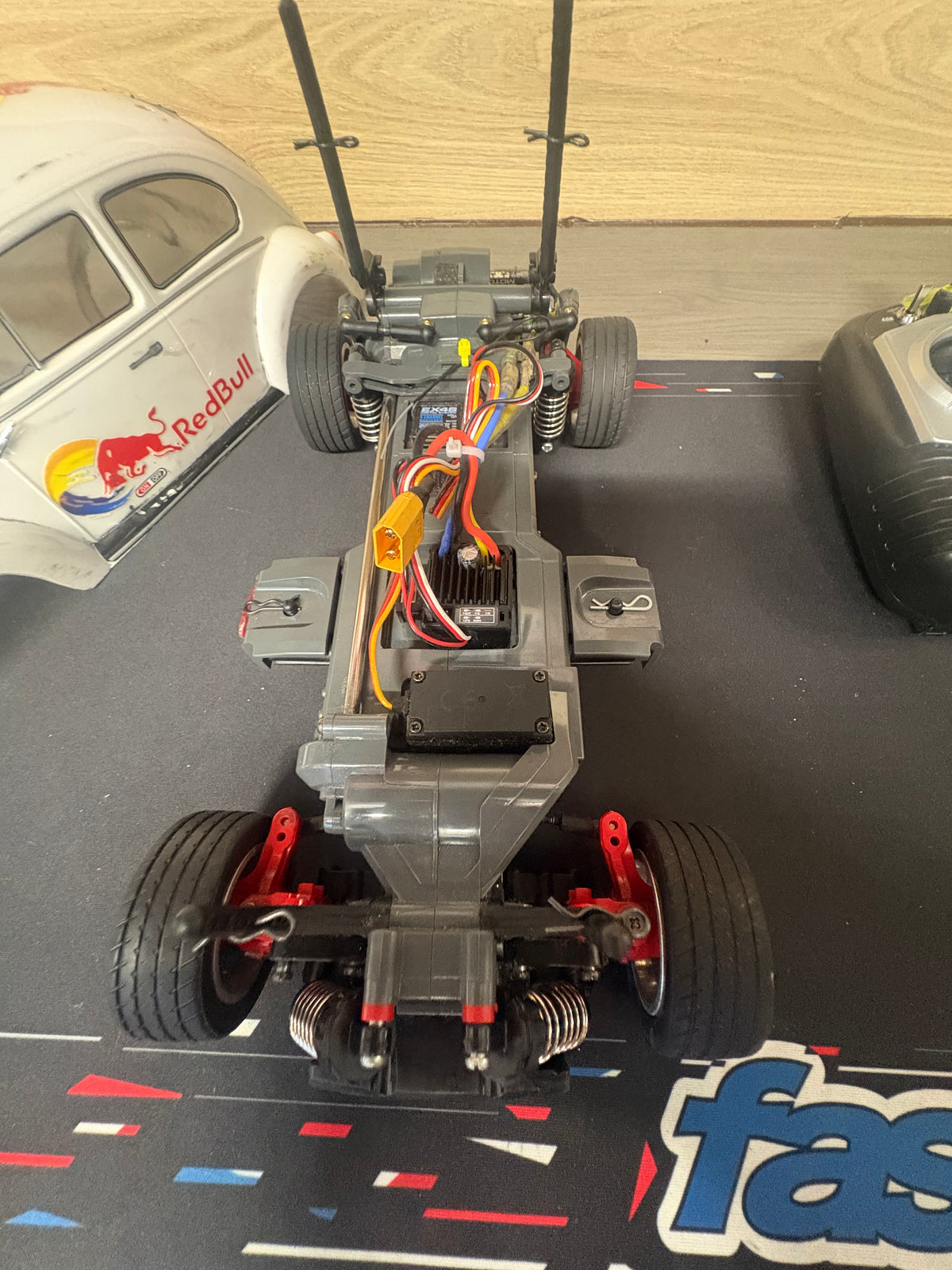 Ex-Hire Car Beetle - 4WD 1/10 M-Chassis Tamiya MF01X - With Stick Radio, ESC & Motor - Just add Battery & Charger